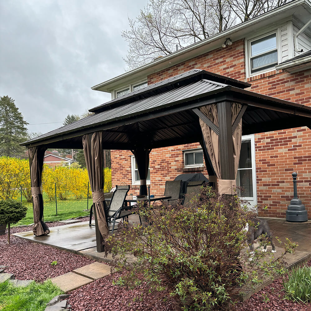 Hardtop Gazebo Classic W/ Netting & Curtain - Image 136