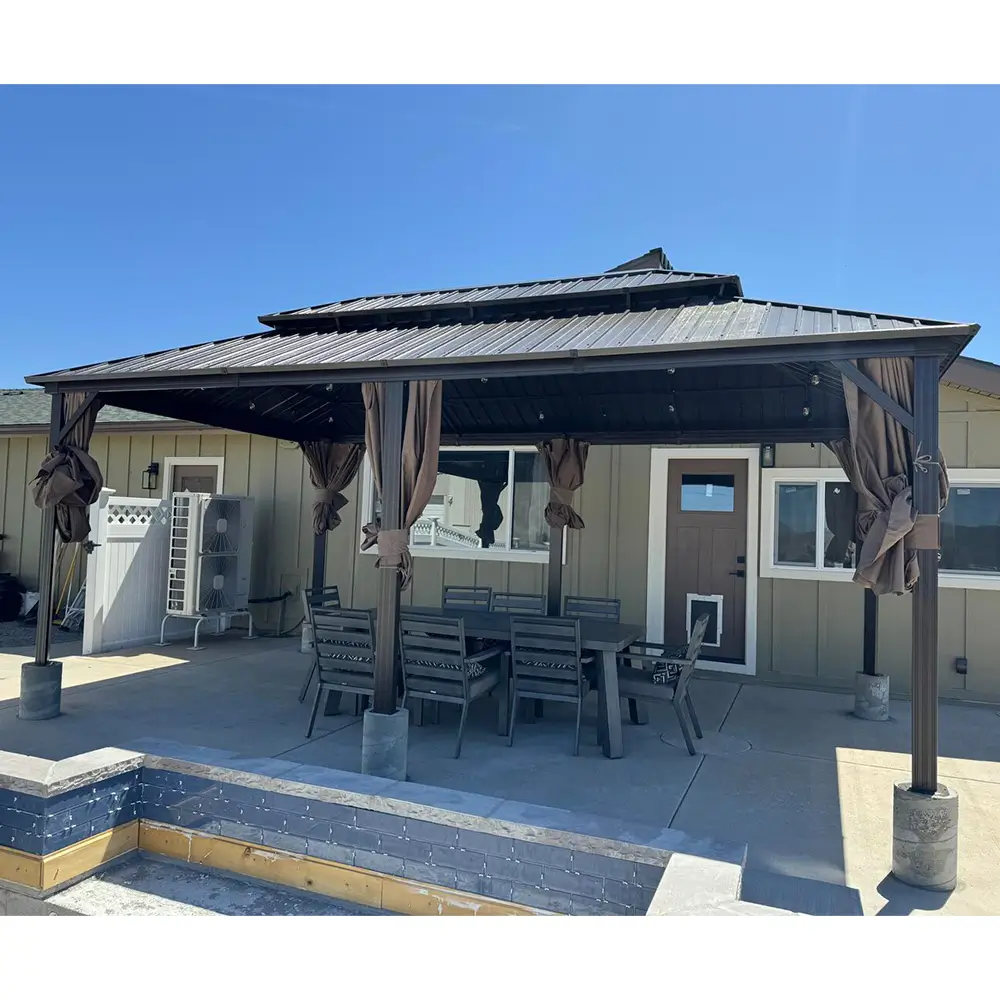 Hardtop Gazebo Classic W/ Netting & Curtain - Image 144