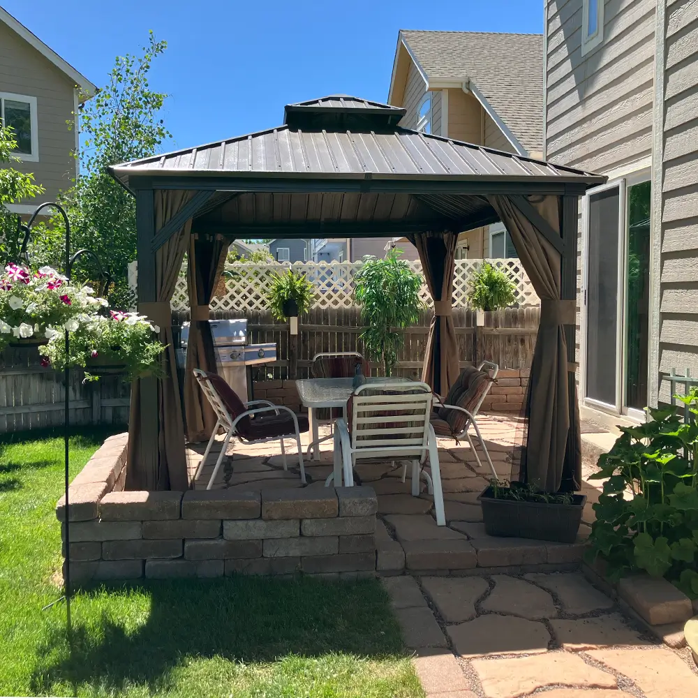 Hardtop Gazebo Classic W/ Netting & Curtain - Image 162