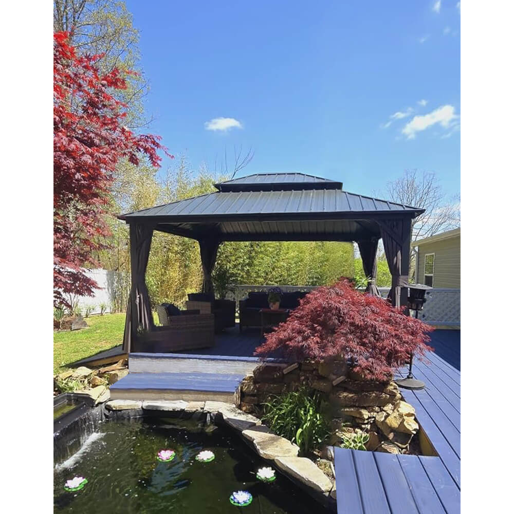 Hardtop Gazebo Classic W/ Netting & Curtain - Image 50