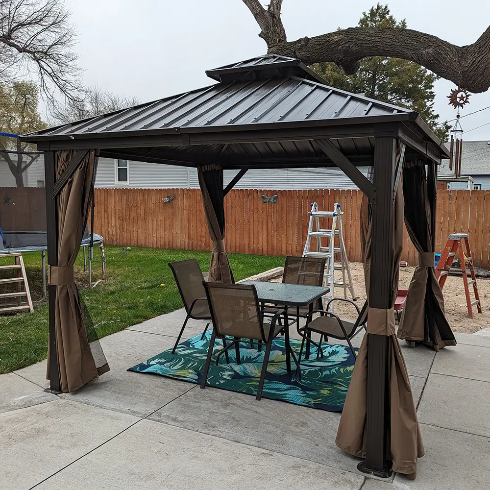 Hardtop Gazebo Classic W/ Netting & Curtain - Image 78