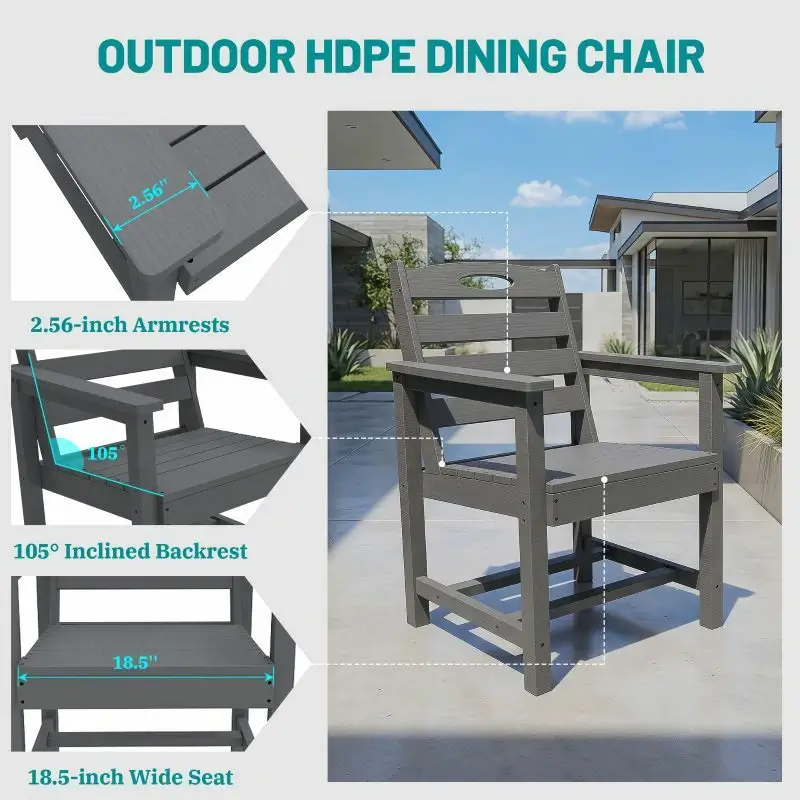 HDPE Barstools and Table Set - Image 14