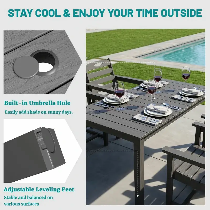 HDPE Barstools and Table Set - Image 15