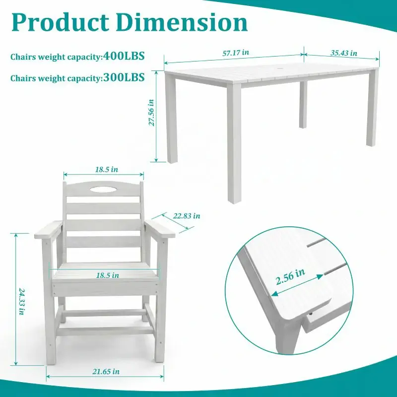 HDPE Barstools and Table Set - Image 20