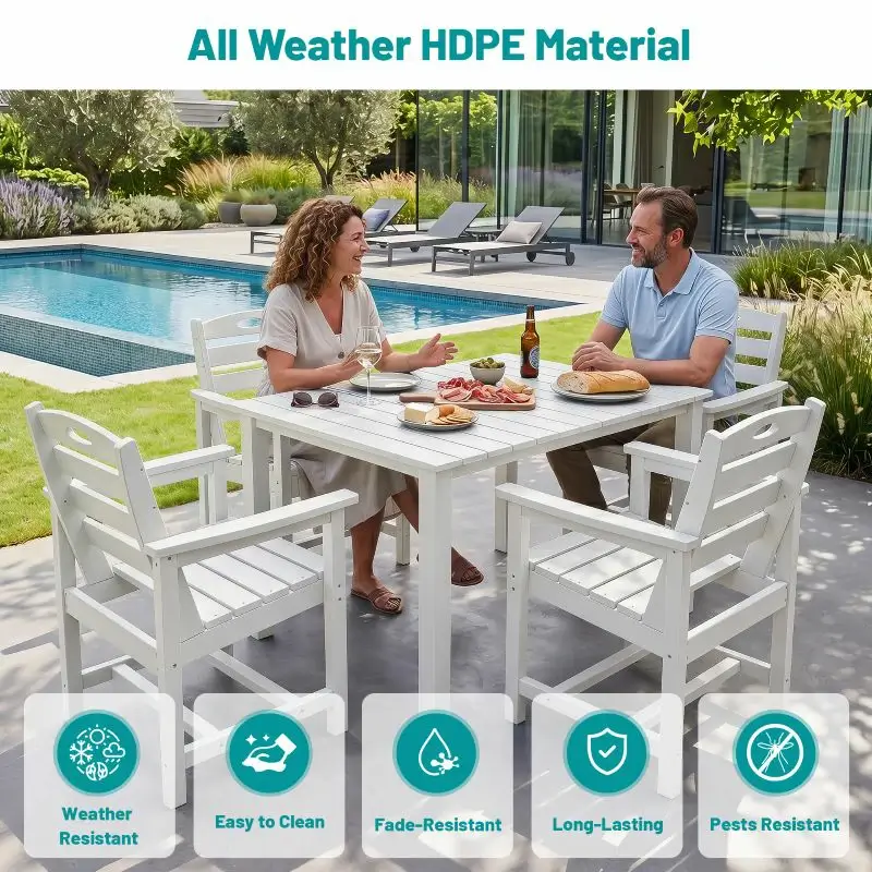 HDPE Barstools and Table Set - Image 21