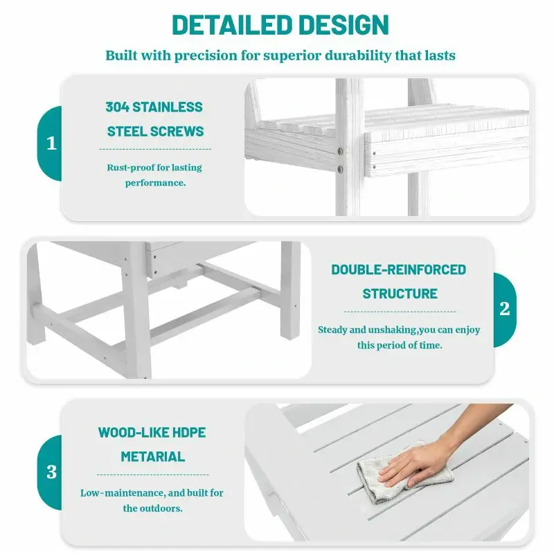 HDPE Barstools and Table Set - Image 25