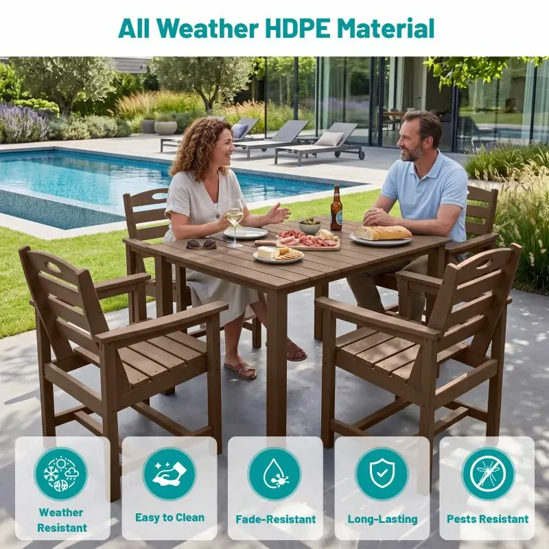 HDPE Barstools and Table Set - Image 30