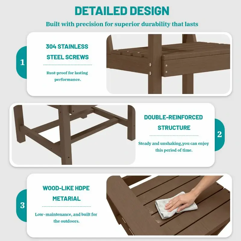 HDPE Barstools and Table Set - Image 34