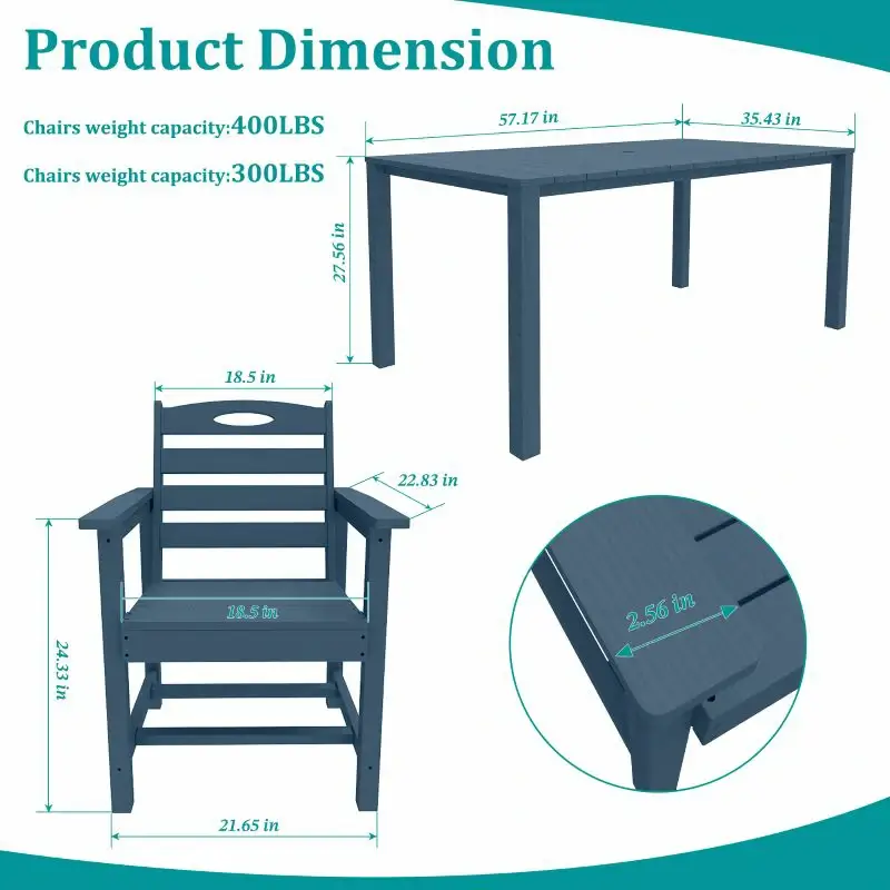 HDPE Barstools and Table Set - Image 38