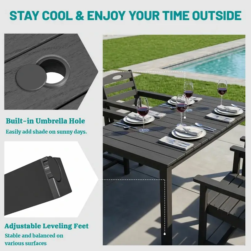HDPE Barstools and Table Set - Image 5