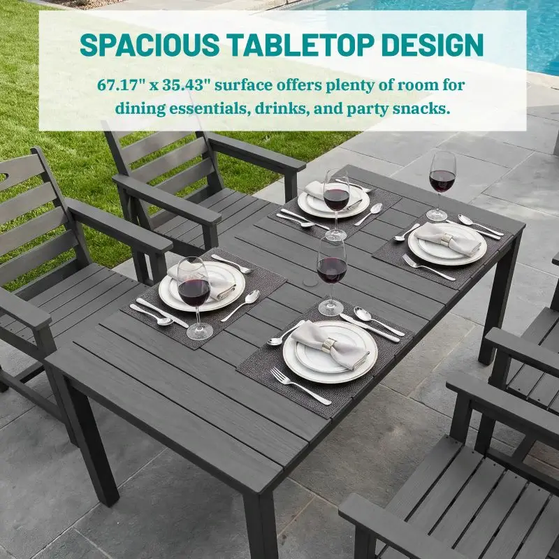 HDPE Barstools and Table Set - Image 6