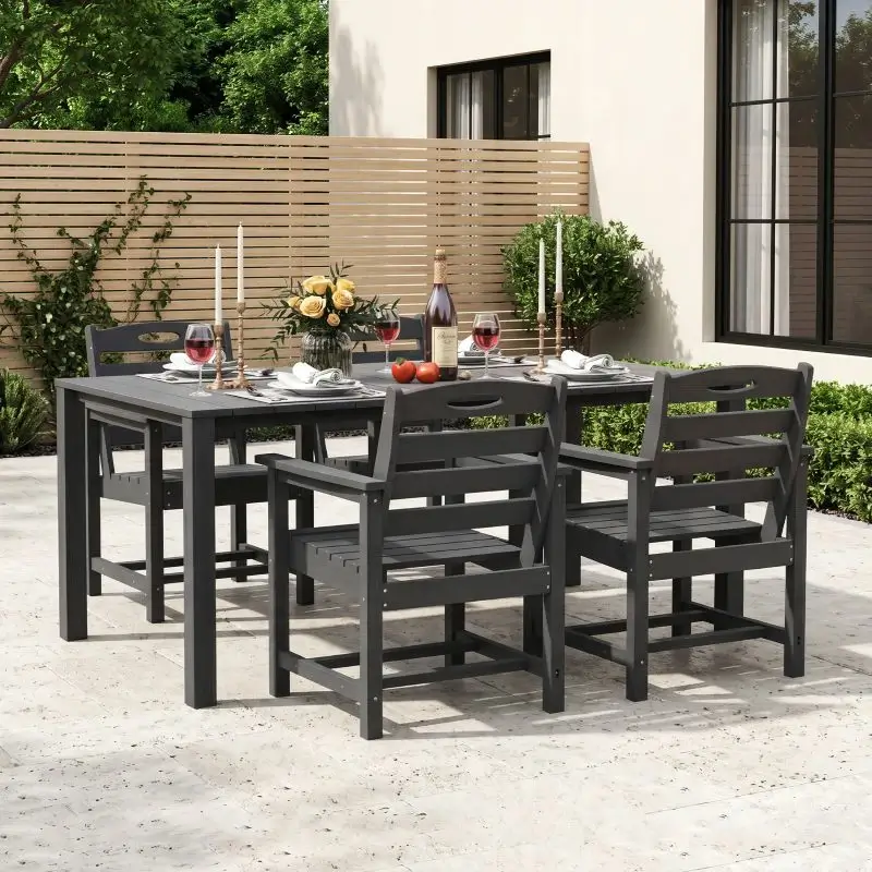 HDPE Barstools and Table Set - Image 9