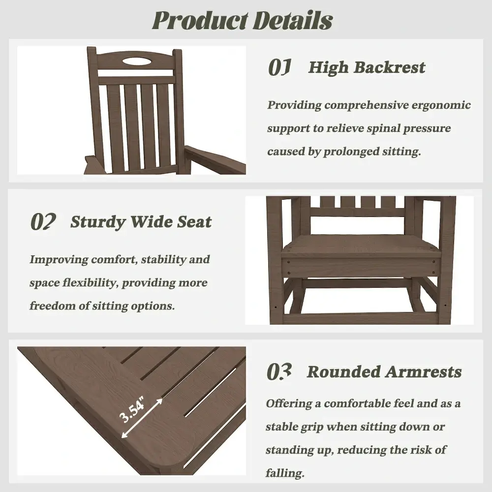 HDPE Classic Rocking Chairs - Image 12