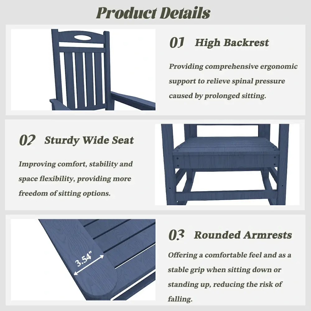 HDPE Classic Rocking Chairs - Image 24