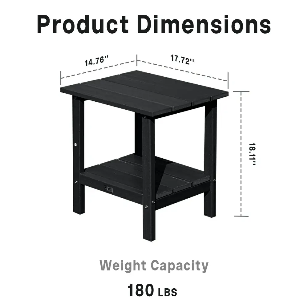 HDPE Outdoor Side Table - Image 14