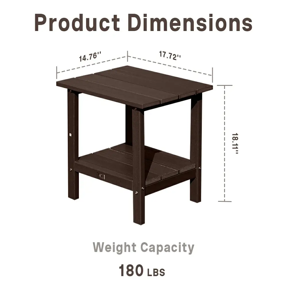 HDPE Outdoor Side Table - Image 20