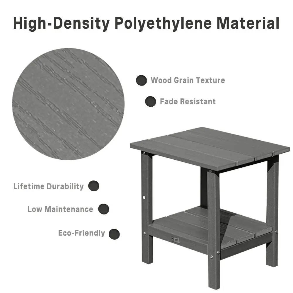 HDPE Outdoor Side Table - Image 3