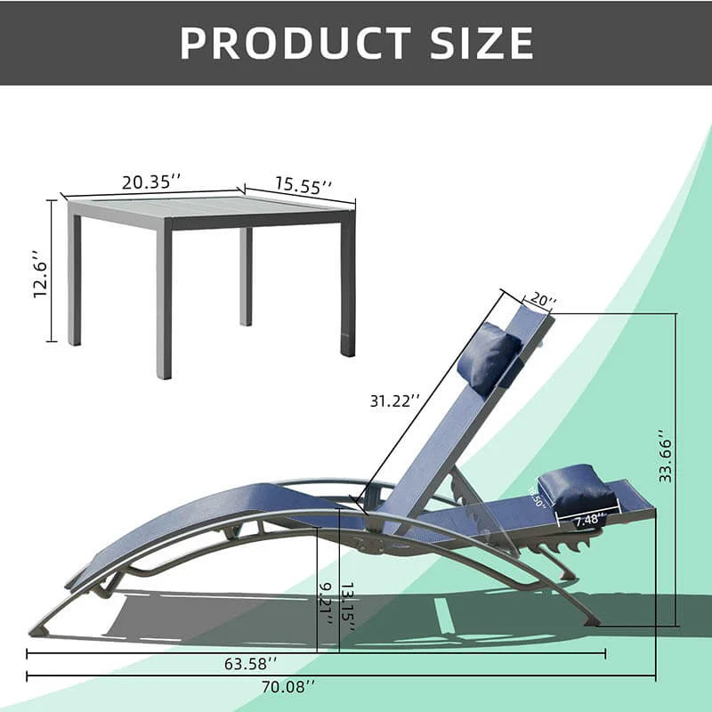 Lounge Chair Set (2 Chairs) - Curved Design - Image 12