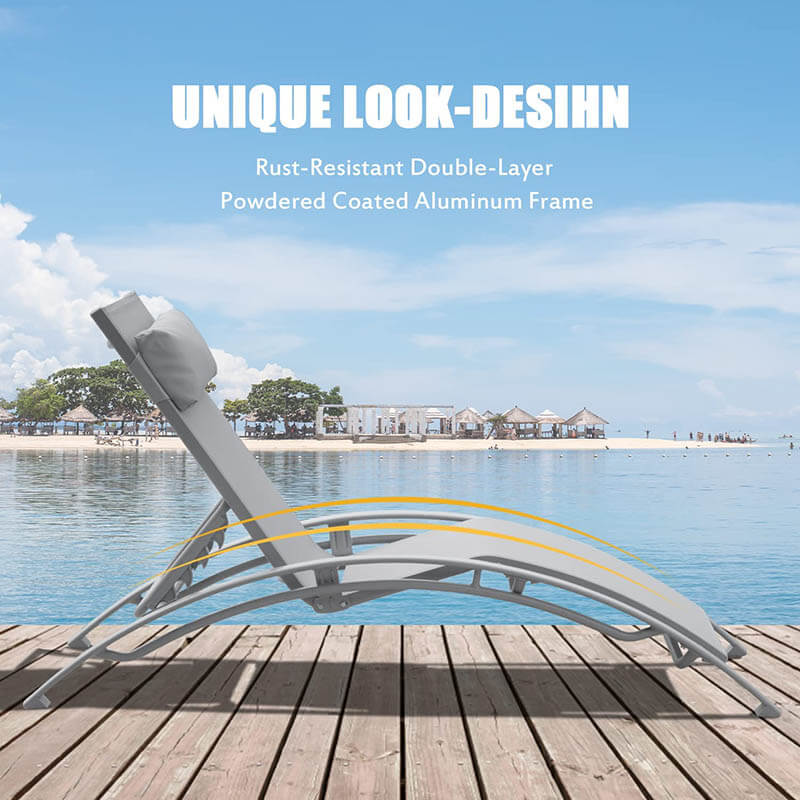 Lounge Chair Set (2 Chairs) - Curved Design - Image 15