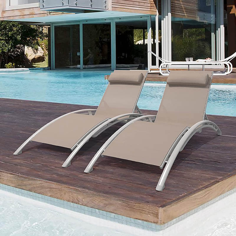 Lounge Chair Set (2 Chairs) - Curved Design - Image 22