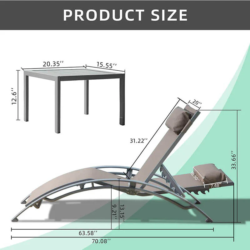 Lounge Chair Set (2 Chairs) - Curved Design - Image 32
