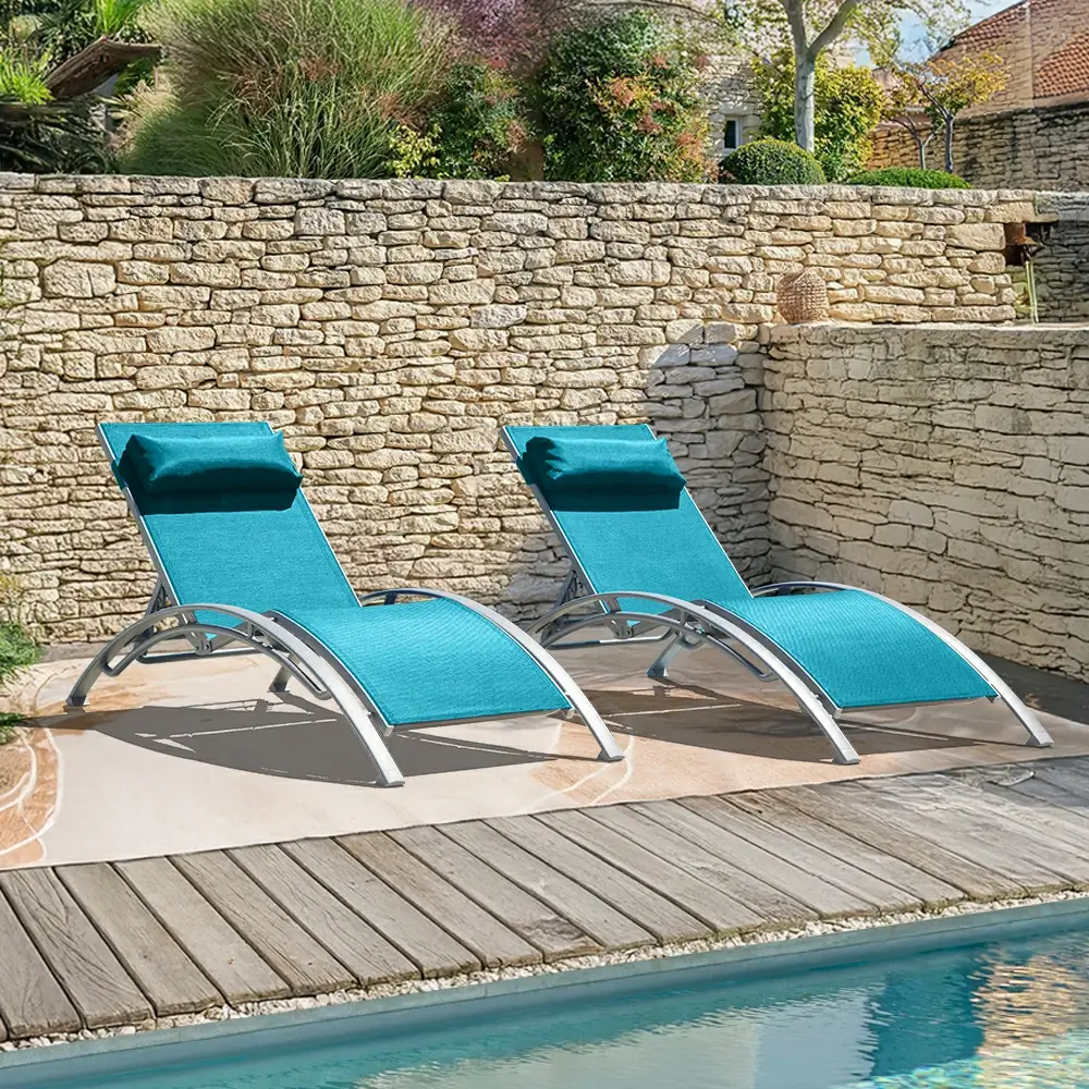 Lounge Chair Set (2 Chairs) - Curved Design - Image 51