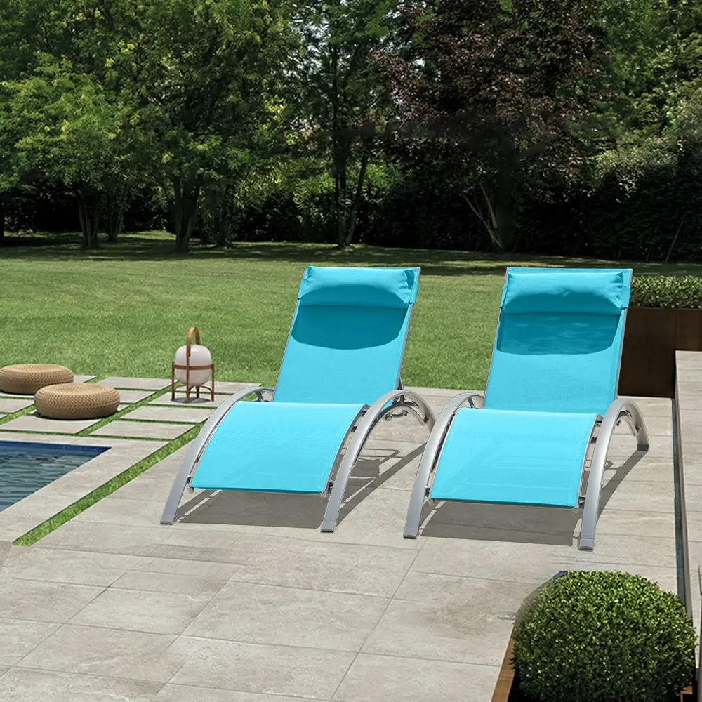 Lounge Chair Set (2 Chairs) - Curved Design - Image 57