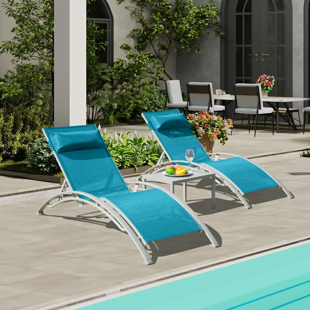 Lounge Chair Set (2 Chairs) - Curved Design - Image 65