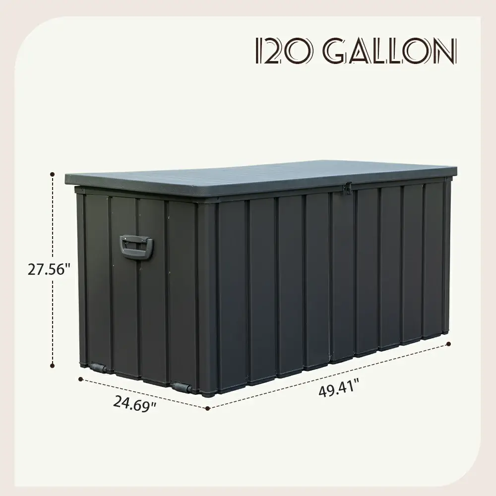 Metal Deck Box W/ Resin Lid - Image 11