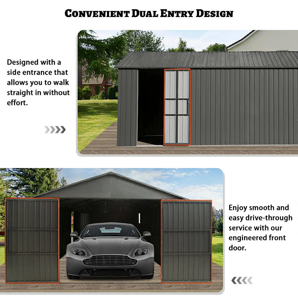 Metal Garage & Storage Shed - Image 21