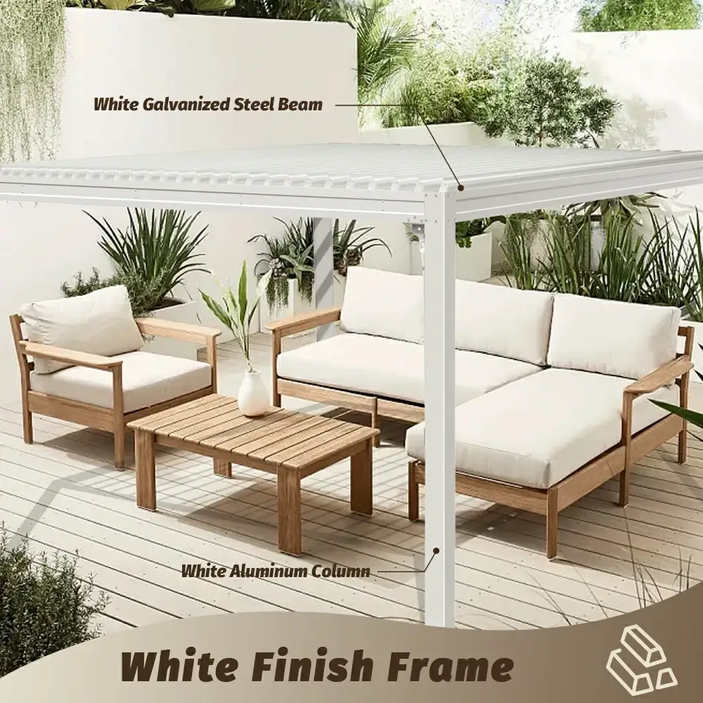 Metal Louvered Pergola - Image 10