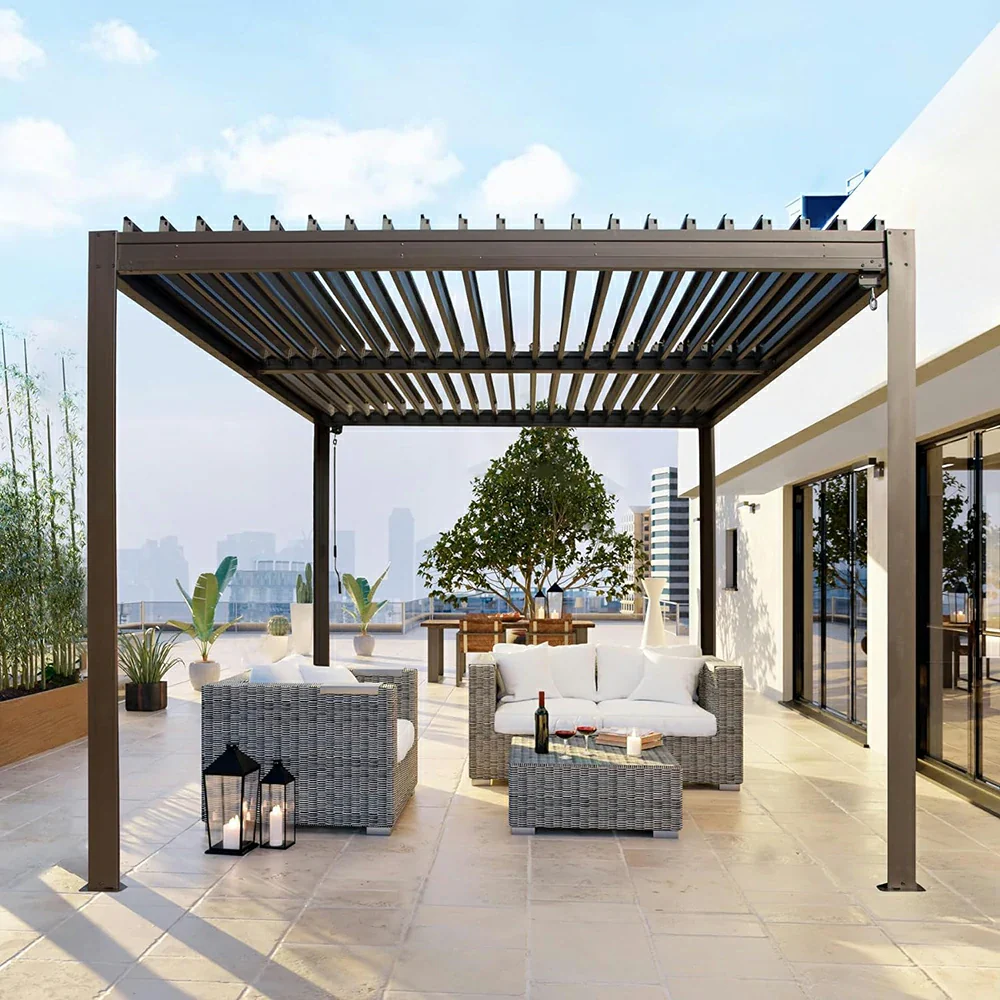 Metal Louvered Pergola - Image 101