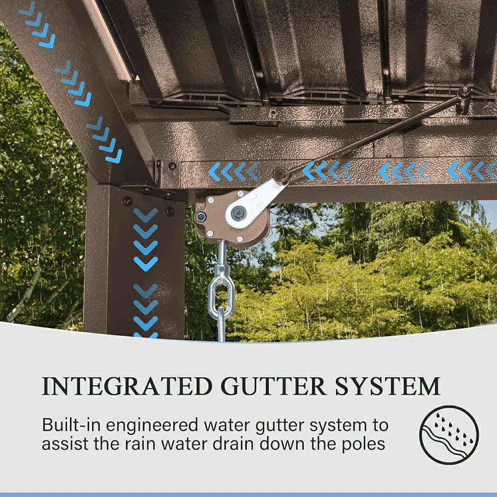 Metal Louvered Pergola - Image 103