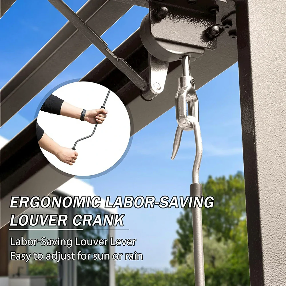 Metal Louvered Pergola - Image 105