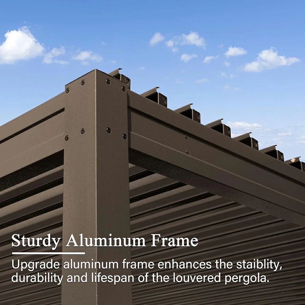 Metal Louvered Pergola - Image 106