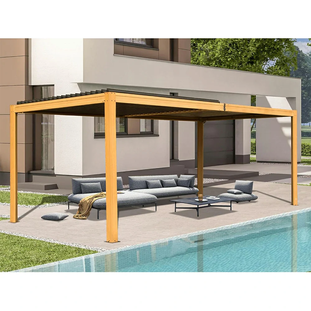 Metal Louvered Pergola - Image 108
