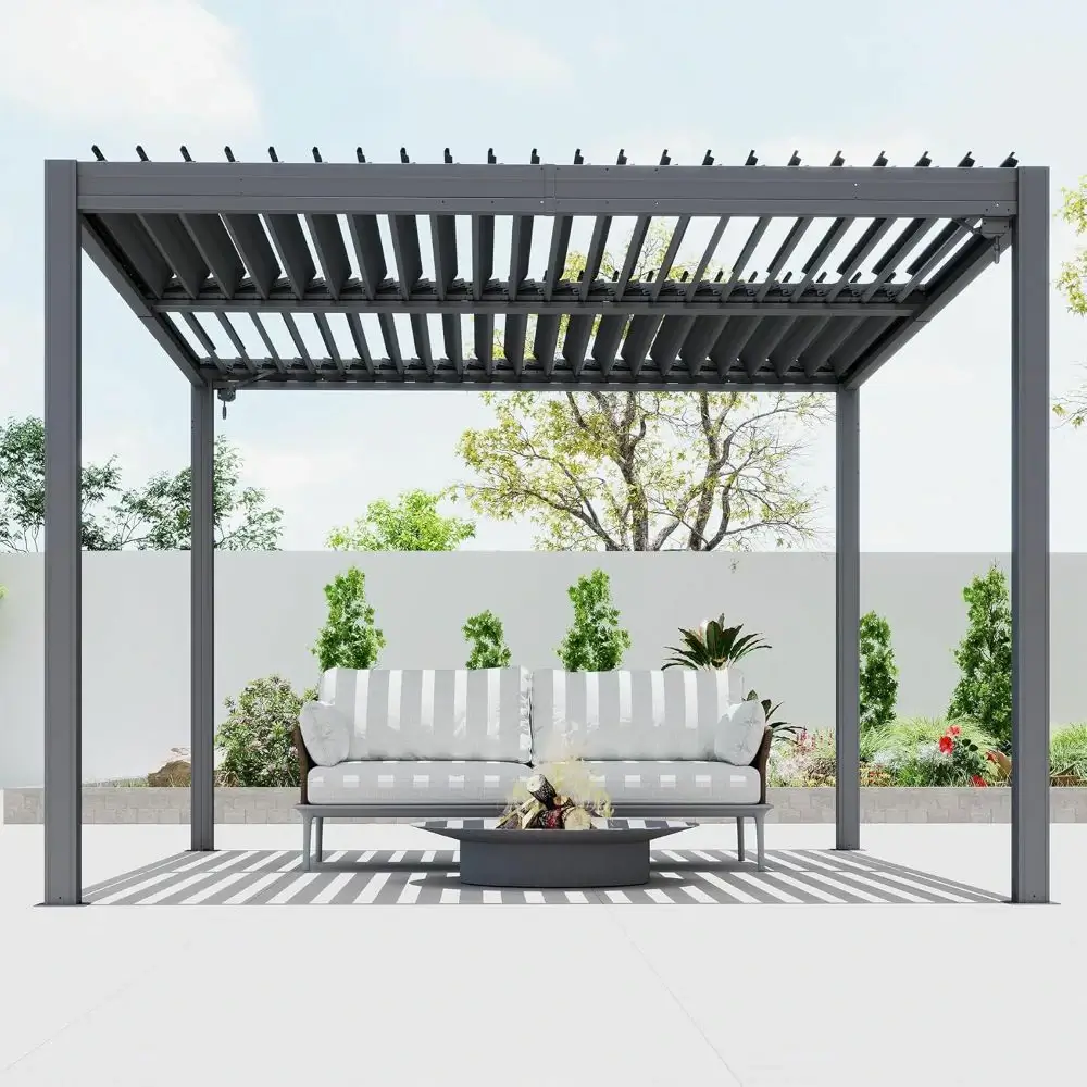 Metal Louvered Pergola - Image 113