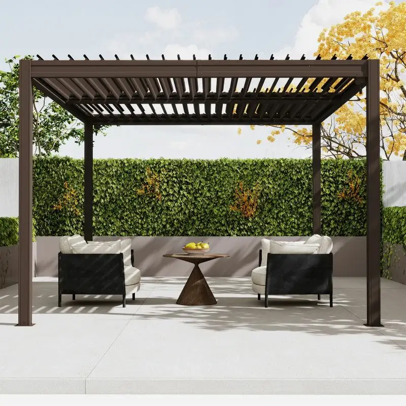 Metal Louvered Pergola - Image 127