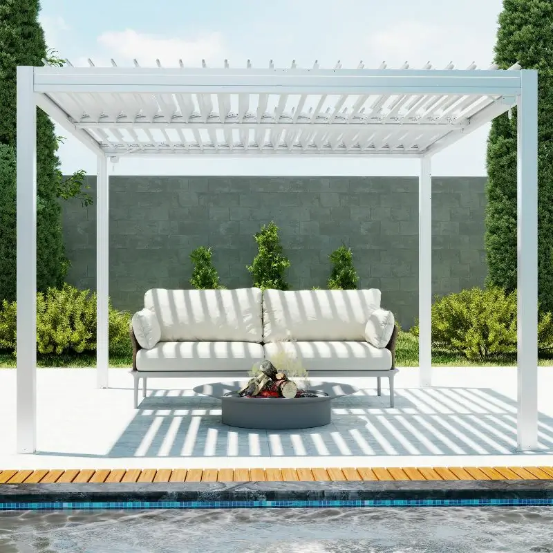 Metal Louvered Pergola - Image 134