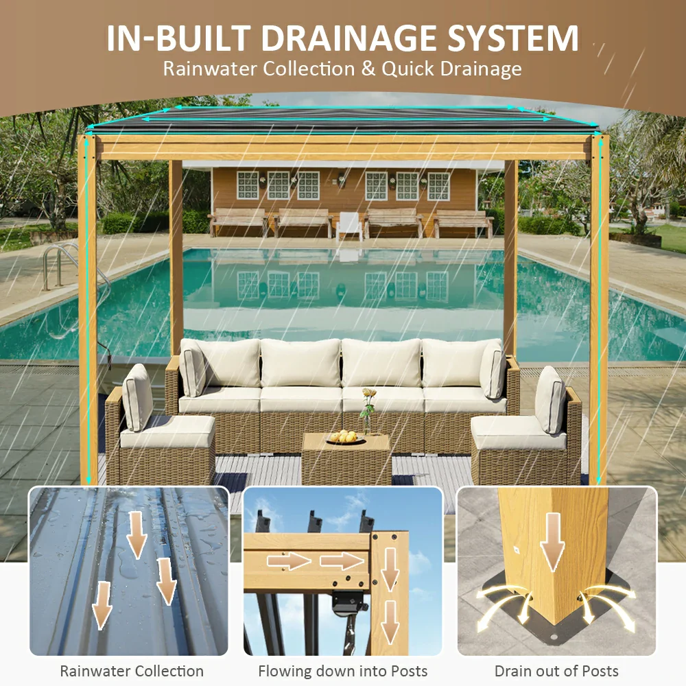 Metal Louvered Pergola - Image 18