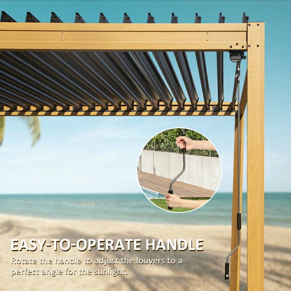 Metal Louvered Pergola - Image 20