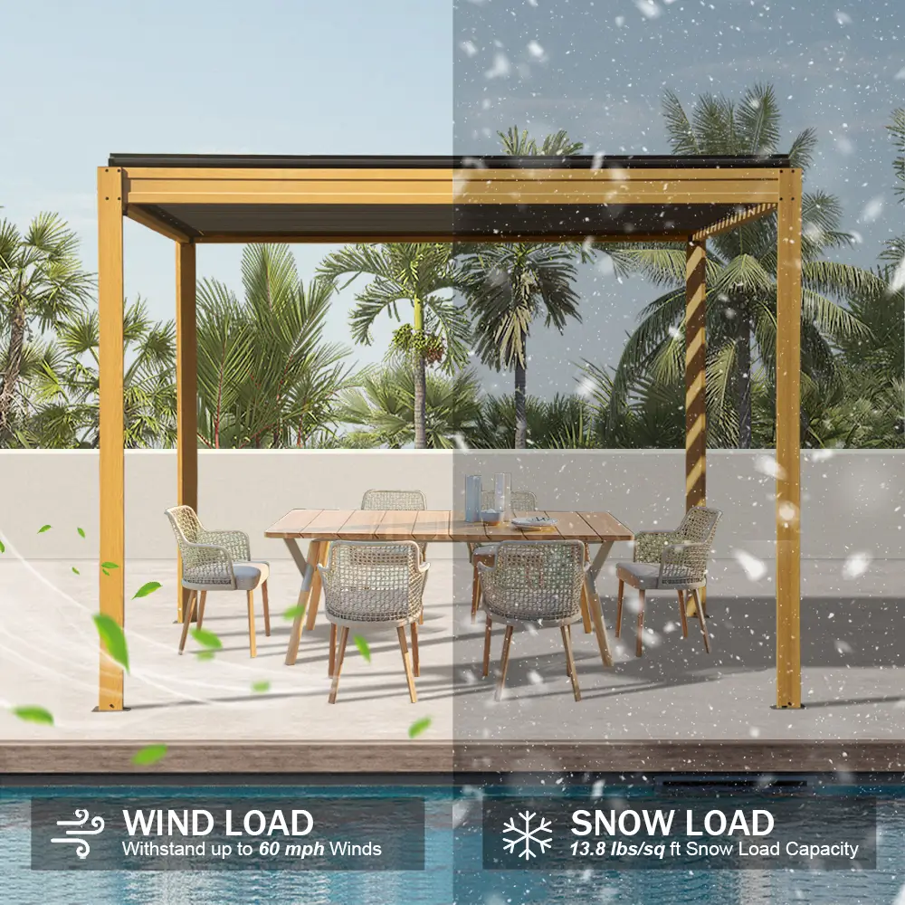 Metal Louvered Pergola - Image 21