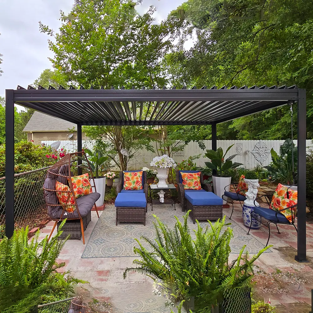 Metal Louvered Pergola - Image 24