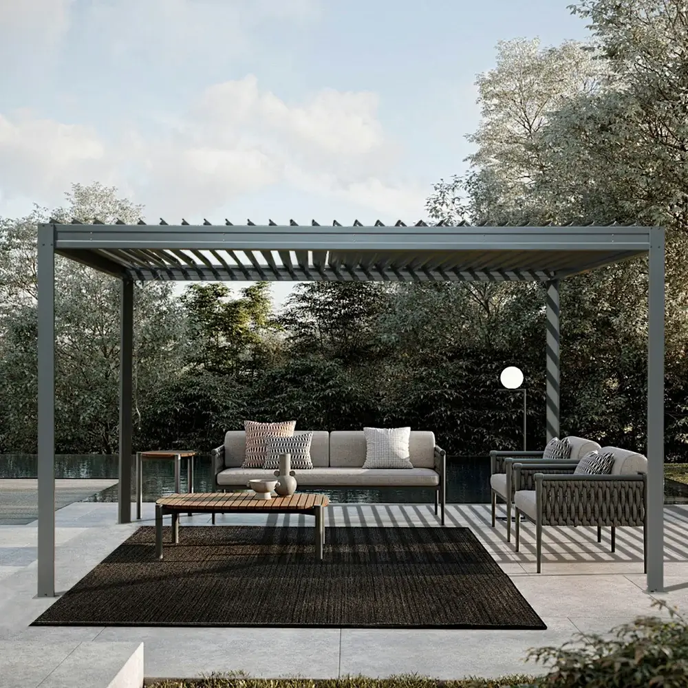 Metal Louvered Pergola - Image 31