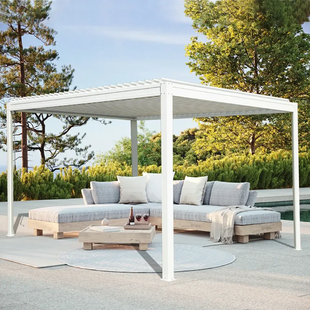 Metal Louvered Pergola - Image 39