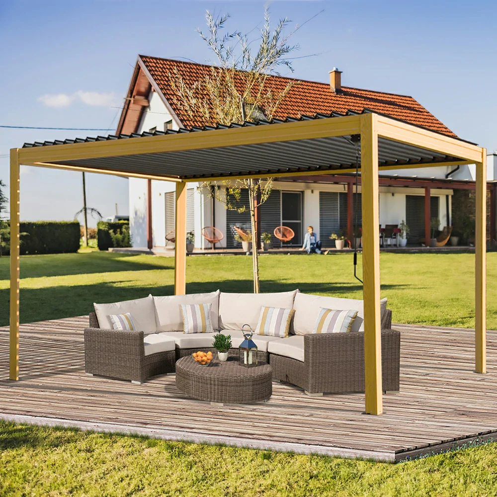 Metal Louvered Pergola - Image 40