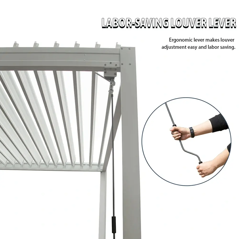 Metal Louvered Pergola - Image 53