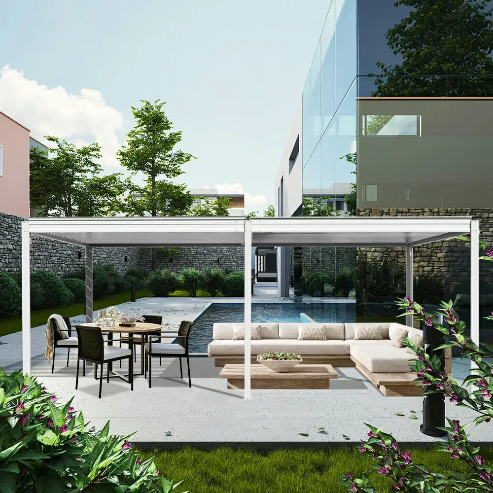 Metal Louvered Pergola - Image 55