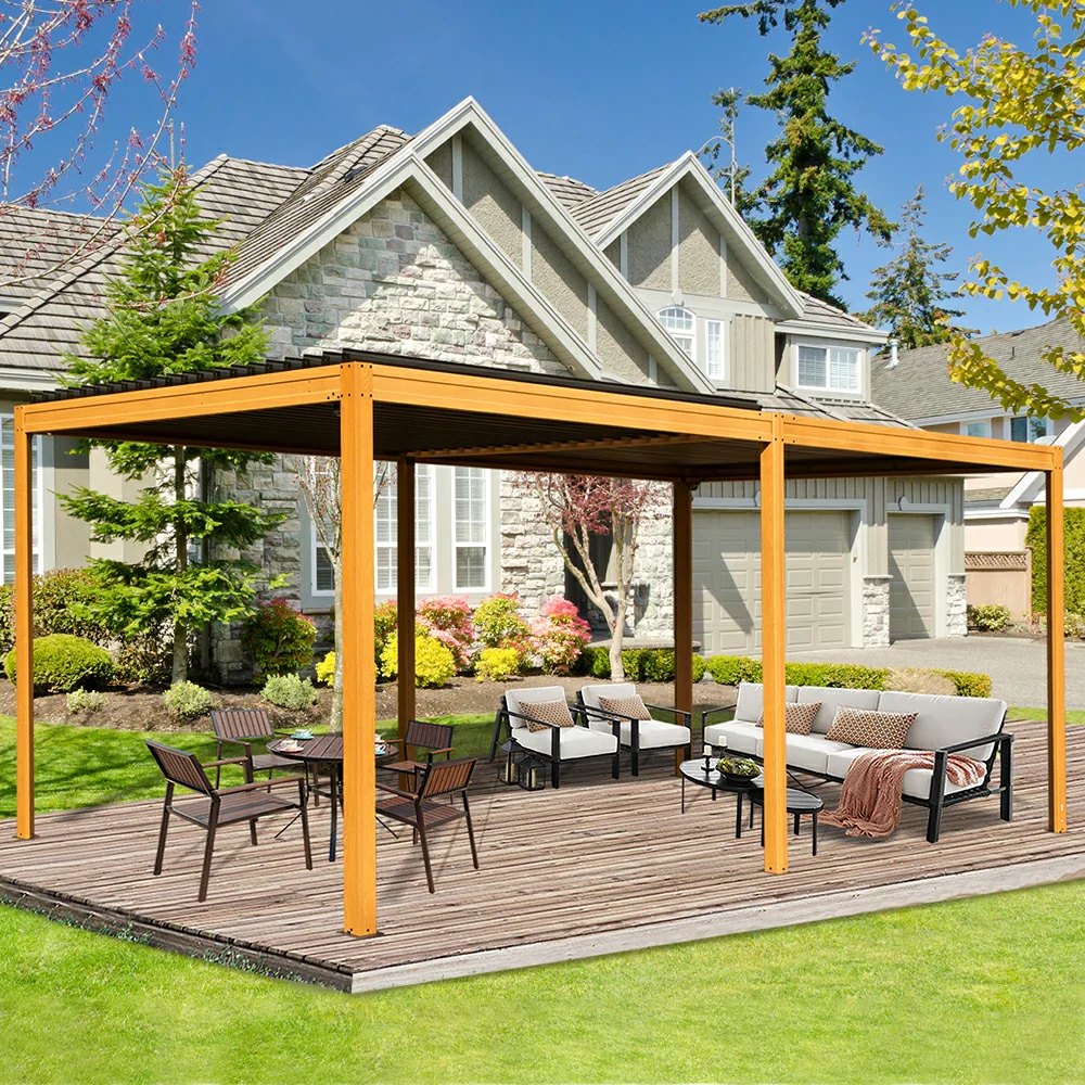 Metal Louvered Pergola - Image 56