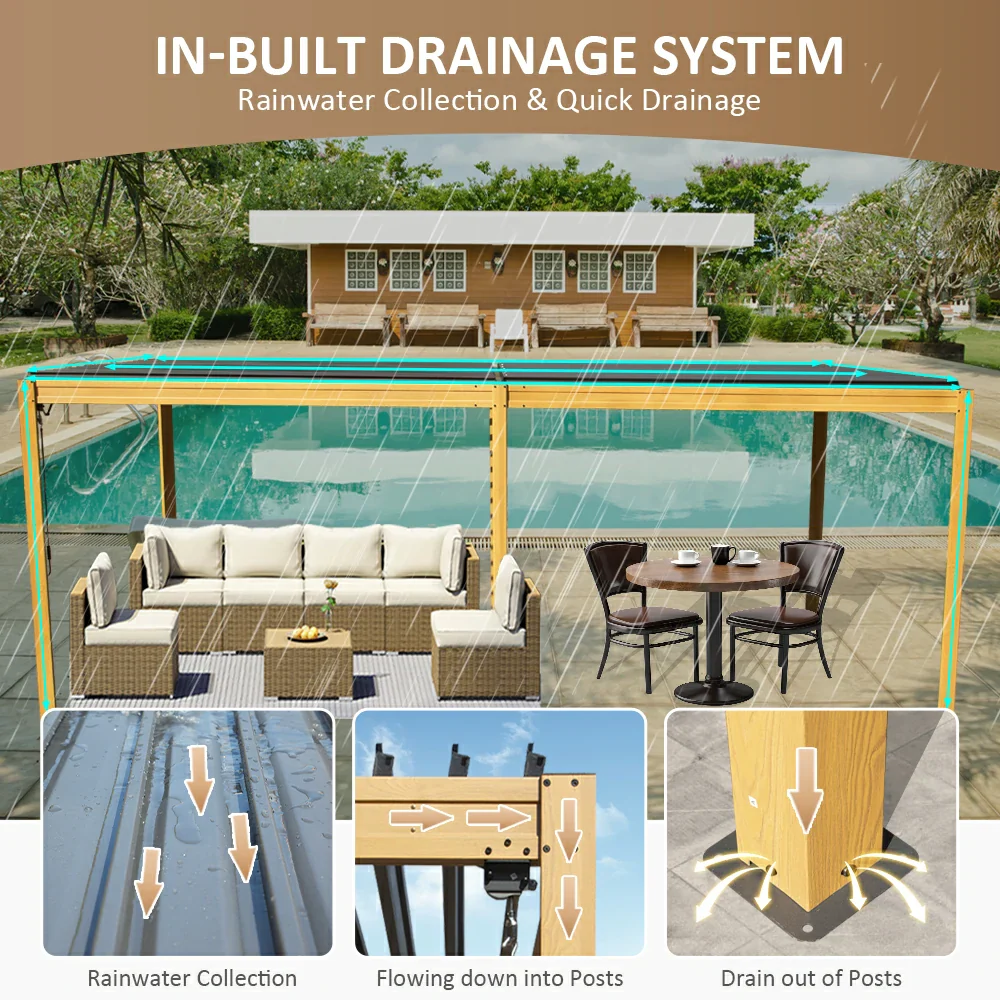 Metal Louvered Pergola - Image 59